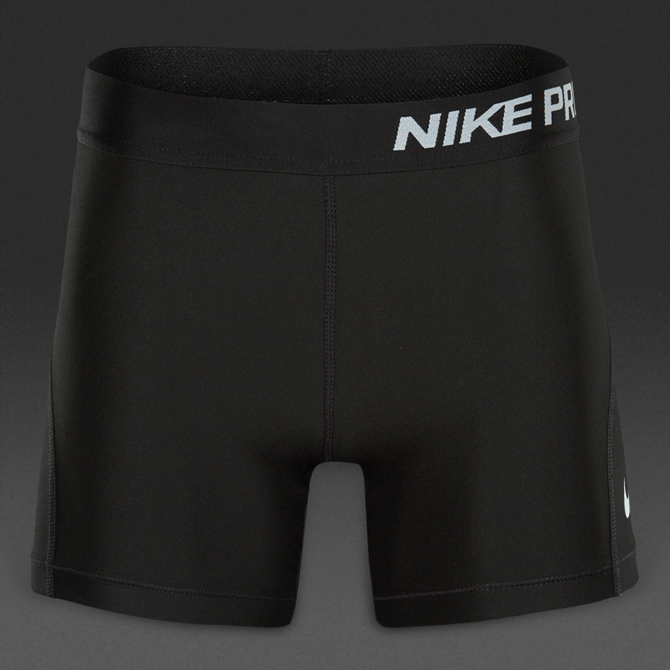 Nike Pro Cool Shorts Black/Black/White for Girls